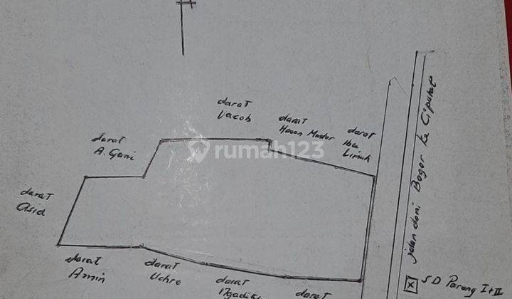 Tanah Komersil Jalan Raya Parung Panjang Seberang Ciplaz Ramayana 2