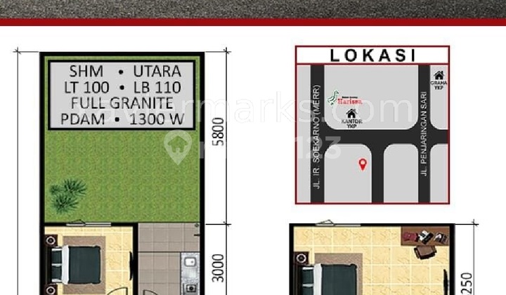 Dijual Rumah di Jalan.Medokan Ayu SHM Baru