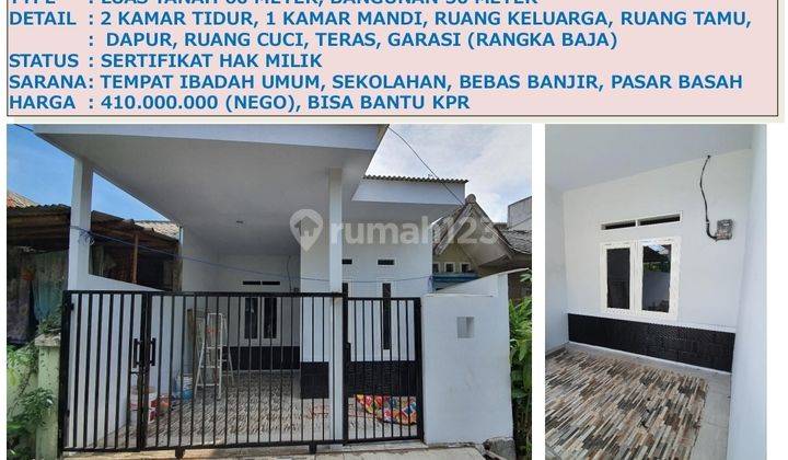 Rumah murah full renov graha asri jababeka, SHM 1