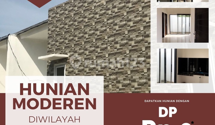 Rumah cluster modern harga ekonomis all in 2 juta  1