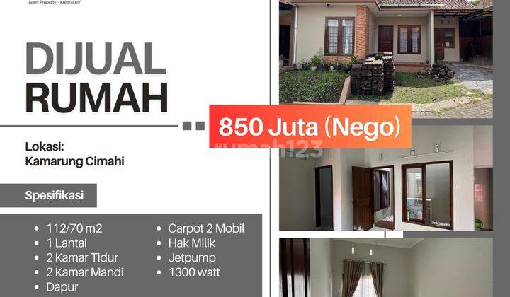 Jual Cepat Rumah Siap Huni Di Kamarung Cimahi Utara 1