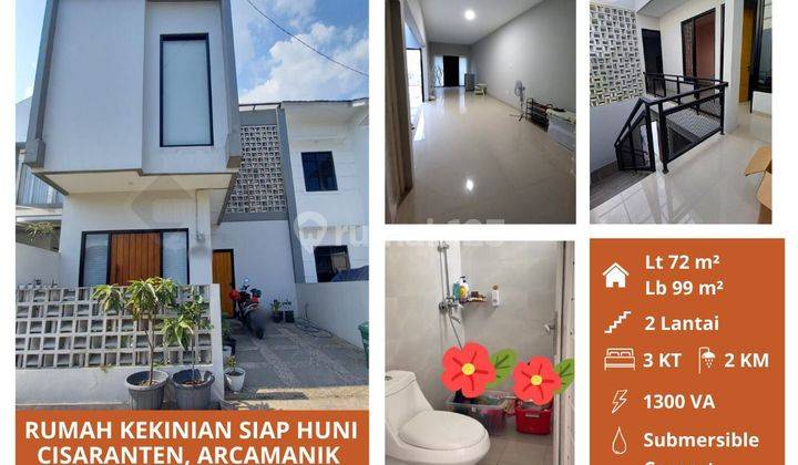 Dijual Cepat Rumah Bagus 2 Lantai + Rooftop Di Cisaranten 2