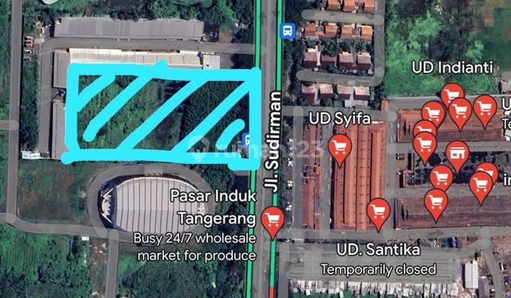 Dijual Lahan Komersial di Jalan Jendral Sudirman Tanah Tinggi Kota Tangerang Banten 1