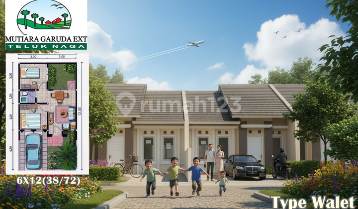 Rumah Nyaman Aman Komplek Garuda Teluk Naga 3 Menit ke Tol Pik 2