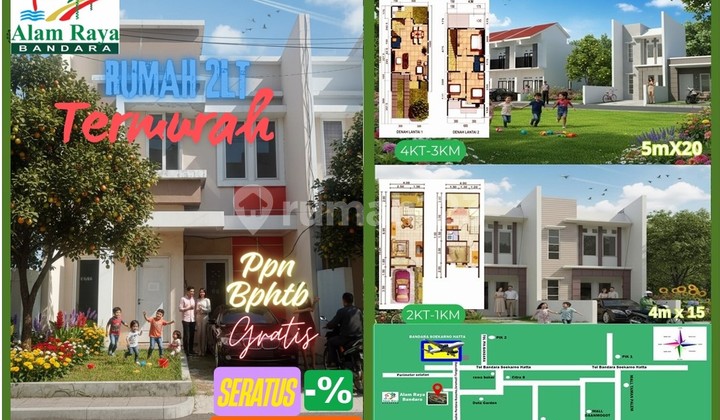 2-Story House Ready Stock 4 Bedrooms One Step to Soetta Airport Tangerang