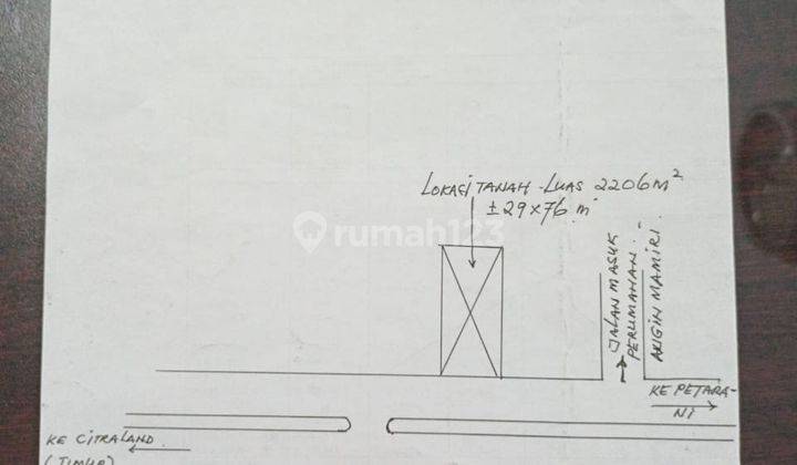 DijuaDijual Tanah di Jln Hertasning Baru/Aeropala, Hertasning 1