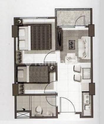 Apartemen Vidaview 2 Bed Room Ashton