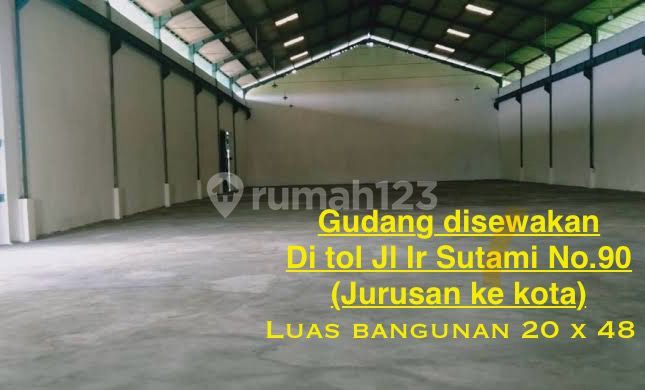 For Rent Warehouse Ir Sutami For Rent Warehouse Ir Sutami
