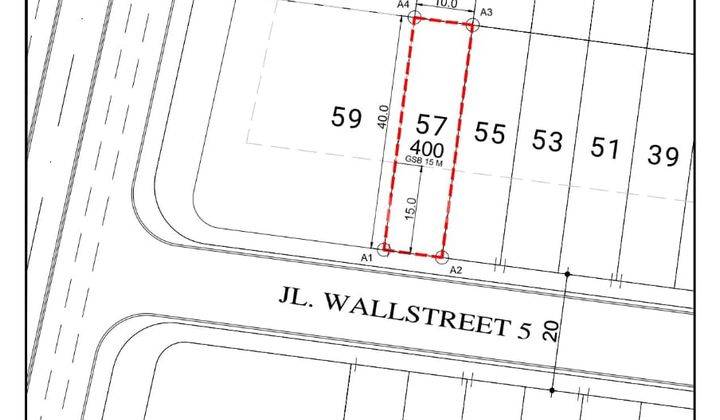 Tanah 1685 m2 di Kavling Wallstreet PIK 2 Jakarta Utara  2