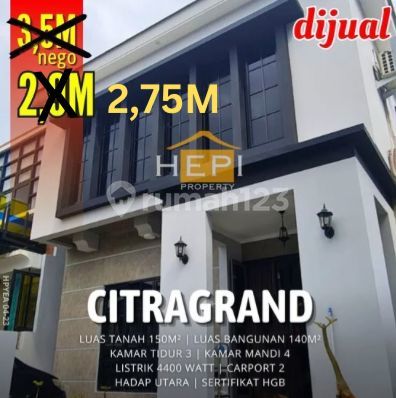 Rumah Minimalis 2lt Boulevard Citragrand Mangunharjo Tembalang 1