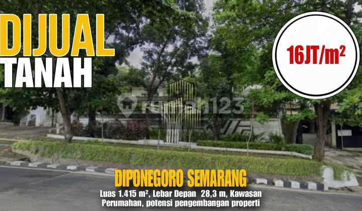 Rumah Hitung Tanah Jl. Diponogoro Selangkah Simpang5 Harga Turun Drastis 1
