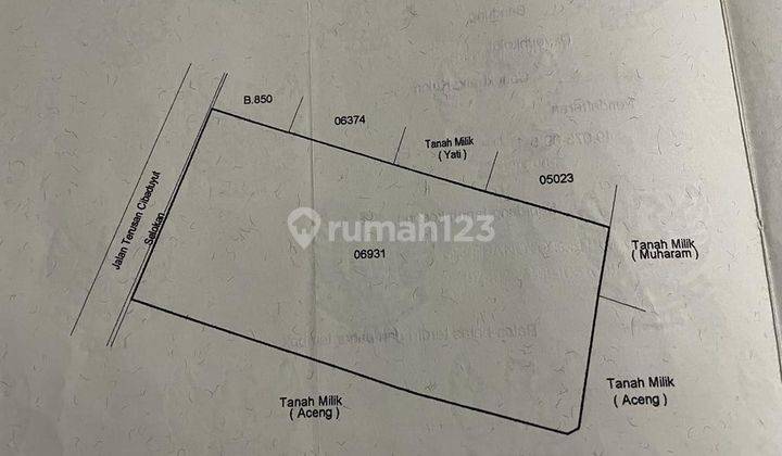 Dijual kavling terusan cibaduyut mainroad 1