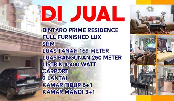 Rumah 2 Lantai Bagus Furnished SHM di Bintaro Prime Residence, Tangerang Selatan 2