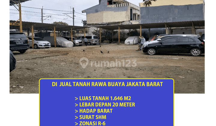 Tanah di Jl Klingkit Rawa Buaya, Jakarta Barat SHM 1.646 m² 1