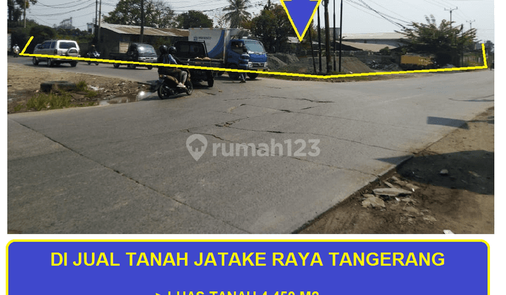 di Jual Tanah di Jatake Raya, Tangerang SHM 4.450 m² 1