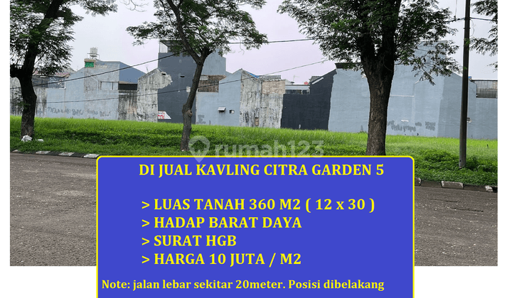 di Jual Tanah di Citra Garden 5 Jakarta Barat HGB 360 m² 6