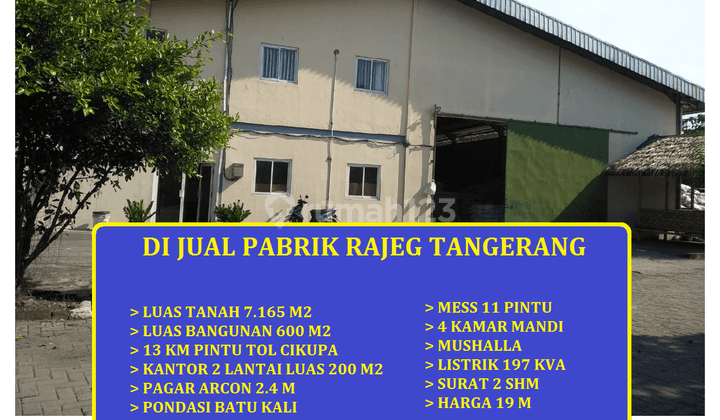 di Jual Pabrik Plastik Jl Raya Rajeg Tangerang 1