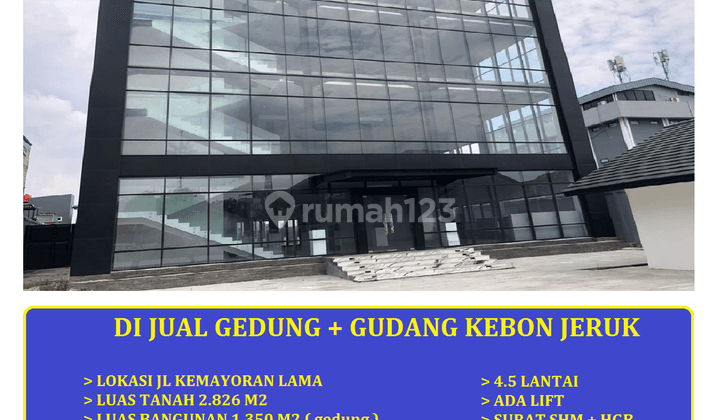 di Jual Gedung + Gudang Baru Jl Kemayoran Lama Jakarta Barat 1