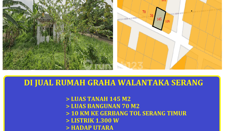 Jual Tanah di Perumahan Graha Walantaka Serang Banten 1