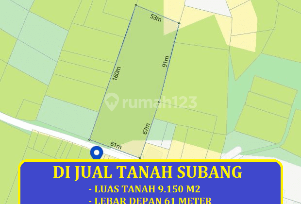 di Jual Tanah 1 Hektar Kalijati Subang Jawa Barat 1