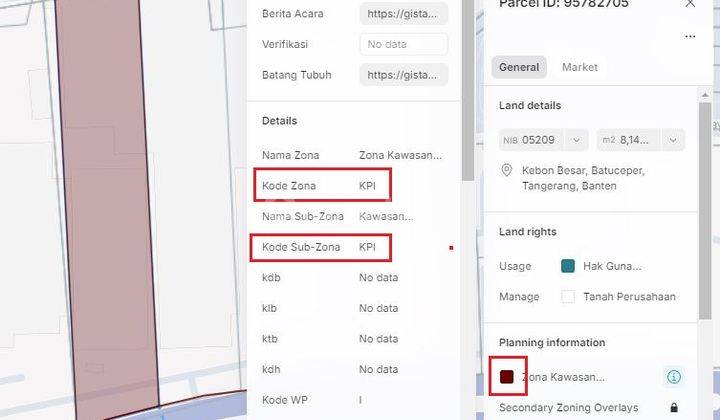 di Jual Tanah Murah Luas 8000 Meter Jl Daan Mogot Tangerang 2