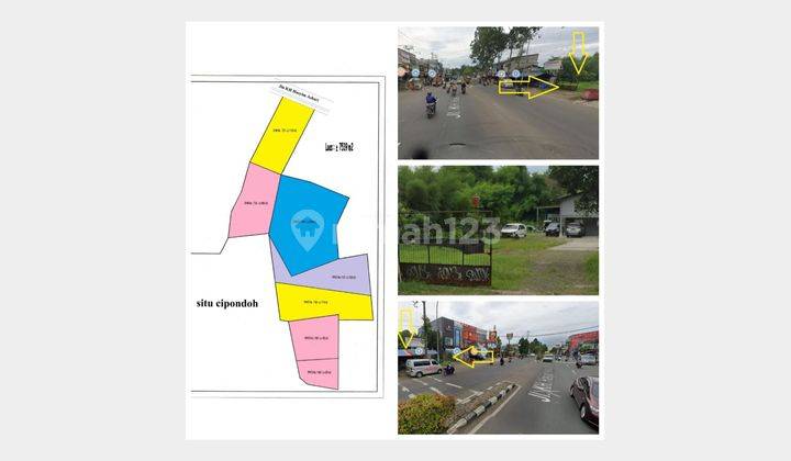 di jual Tanah luas 7539 meter harga di bawah njop jl hasyim ashari Cipondoh Tangerang 1