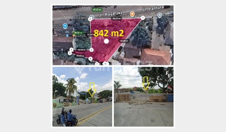 Di Jual Tanah Luas 800 Meter Jl Raya Serang Kragilan Serang Banten