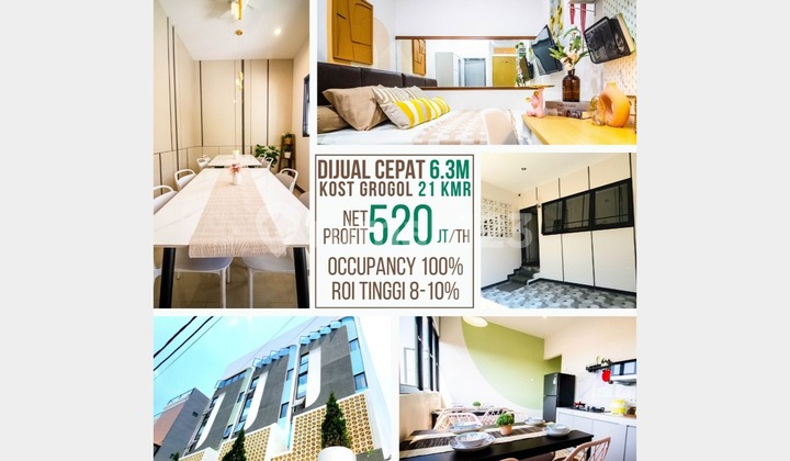 Dijual rumah kost 21 kamar tidur 5 lantai luas tanah 81 meter jl muwardi grogol jakarta barat Dijual rumah kost 21 kamar tidur 5 lantai luas tanah 81 meter jl muwardi grogol jakarta barat