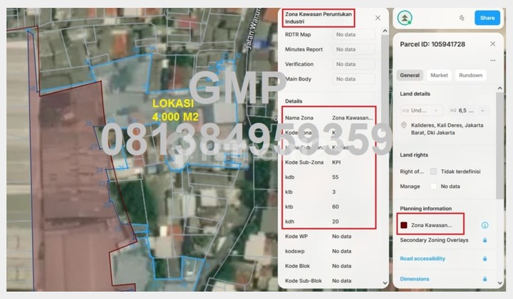 jual Tanah murah luas 4000 zonasi industri Kalideres Jakarta Barat - nit jual Tanah murah luas 4000 zonasi industri Kalideres Jakarta Barat - nit