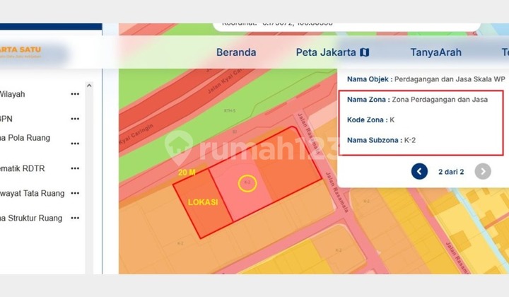 For sale 6-story office building on Tomang Raya Jatipolo Street, Palmerah, West Jakarta.