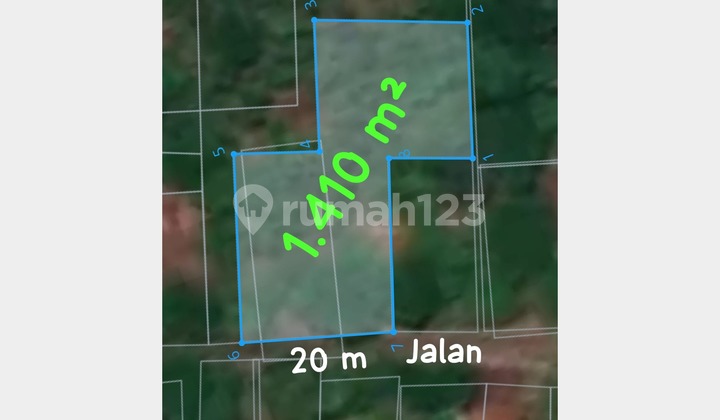 For sale Land 1410 SHM certificate Jl Sukodono Jepara Central Java