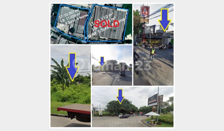For sale 2.2 hectares of land with SHM certificate, Jl Raya Serang km 12, Sukadamai, Cikupa, Tangerang.