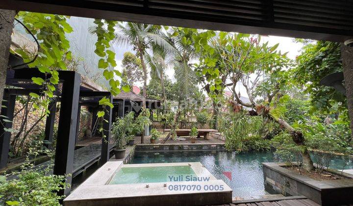 RUMAH mewah Gaya Resort / Villa Bali di Metro Alam, Pondok Indah,Jakarta Selatan 3 Lantai Semi Furnished Bagus SHM - Sertifikat Hak Milik 2