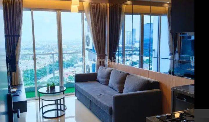 Apartemen puri mansion 2 kamar tidur full furnished lantai tengah jakarta barat 1