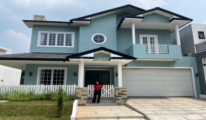 Rumah Semi Furnished American Style Ada Swimming Pool Brand Baru Di Bsd Avani