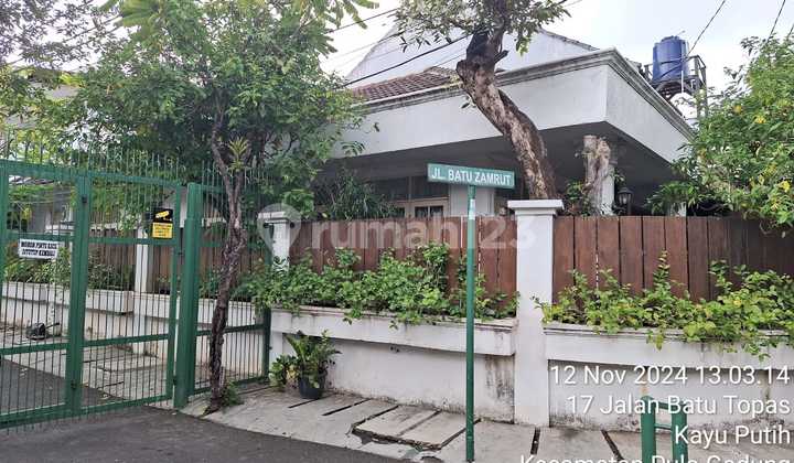 Rumah Dijual Di Jl Batu Zamrut Kayu Putih Jakarta Timur