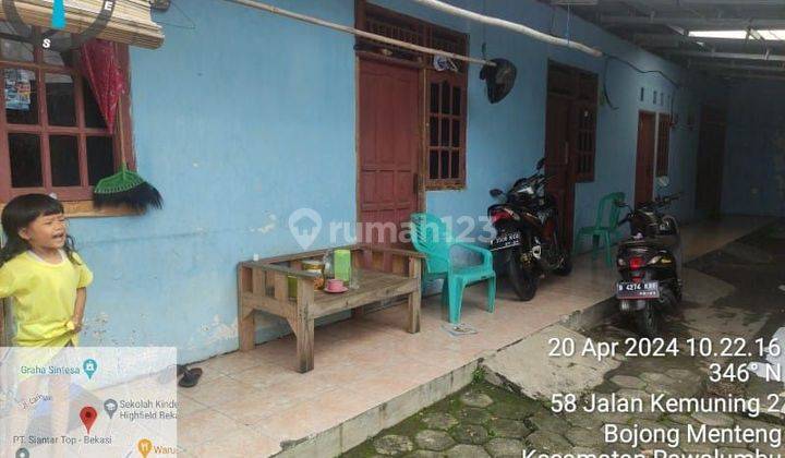 Rumah kontrakan 5 pintu di bojong menteng ,rawa lumbu 2