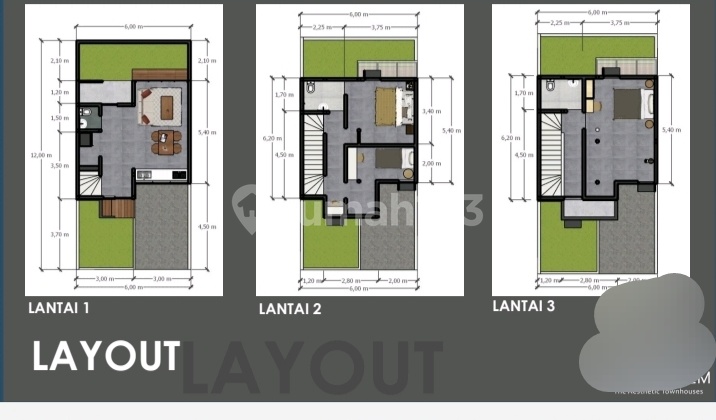 Rumah 3 Lantai Luas Bangunan 120 M Cluster Cipayung Jakarta Timur 2