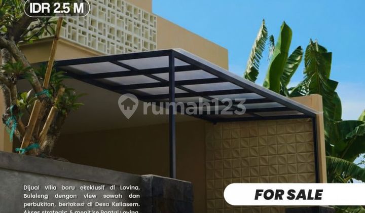 Villa Baru Full Furnished + Rooftop Private di Lovina - 5 Menit ke Pantai, Area Villa Eksklusif Kaliasem