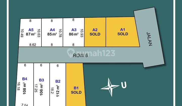 Dijual Tanah Mangku Jalan Aspal, Free Fasum Jalan Legalitas SHM 2