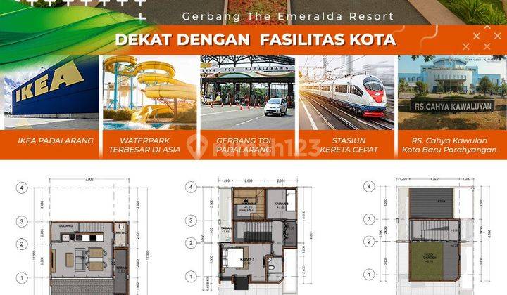 Rumah 2 Lantai Di Bandung Barat Mewah Baru SHM  4