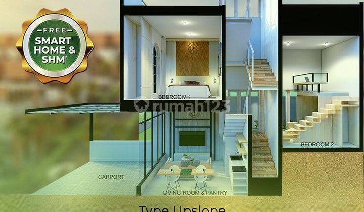Rumah terbaik promo Gila gila SHM Baru di Emeralda Resort 5