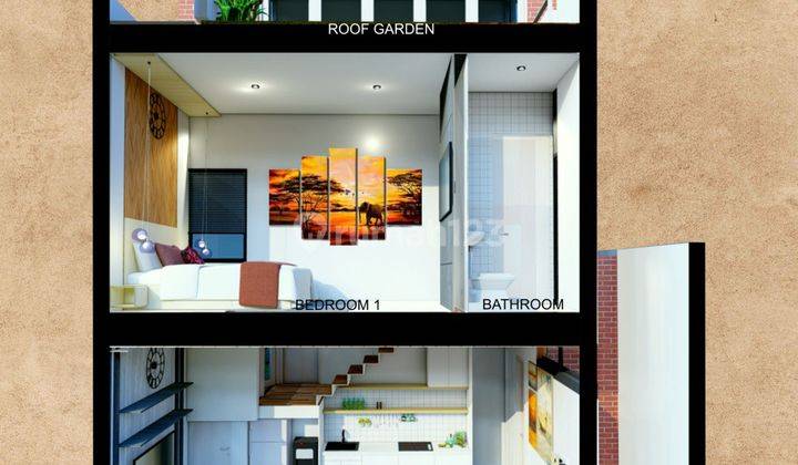Rumah 2 Lantai Baru Murah di Jalan Bandung Barat SHM 6