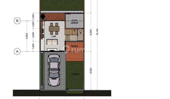 Rumah 2 Lantai di Sukawan Villas Bandung Murah 6