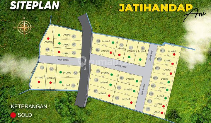 Tanah Kavling Jatihandap Villas Lokasi Bagus Murah Sdh SHM 8