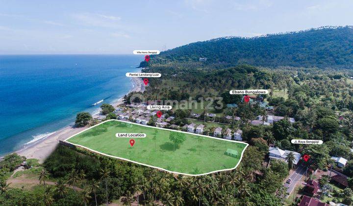 Di jual tanah strategis beach front  senggigi lombok 2