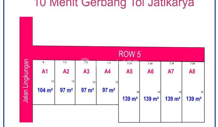 Tanah Dijual Cibubur 7 Menit Mall Ciputra Cibubur Pecah SHM 5