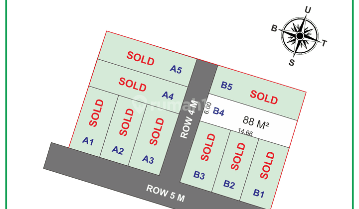Kavling Depok 88 m² 5 Menit Jl. Raya Parung Terima Pecah SHM 5