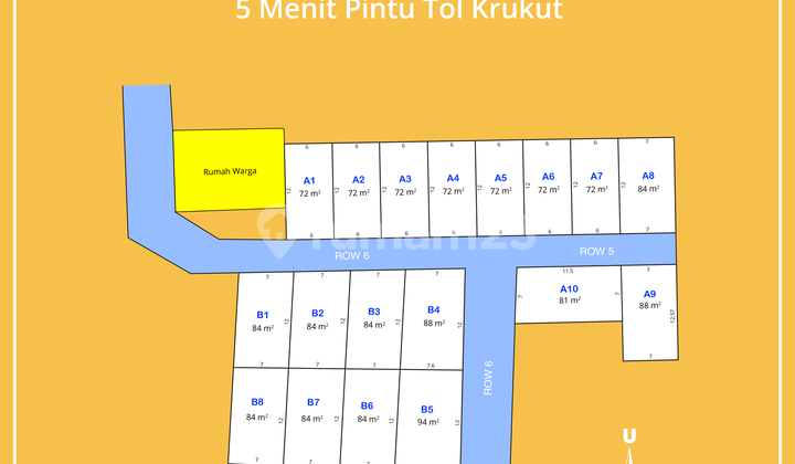 Kapling Depok Krukut Limo Dekat Jalan Dekat Jalan Raya Gandul 5