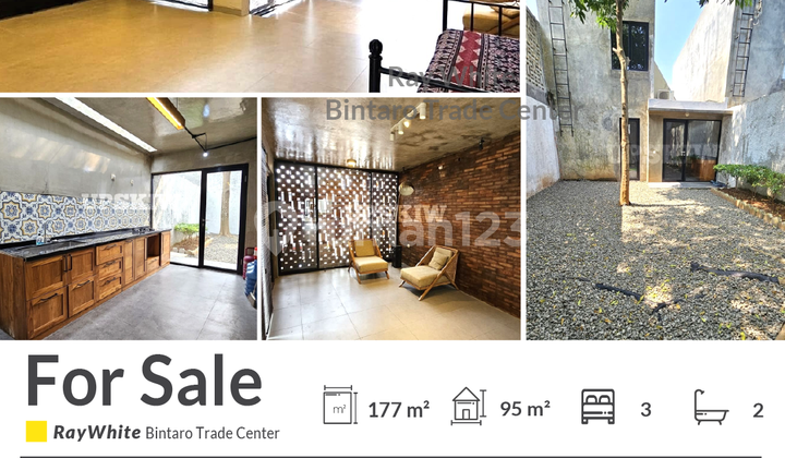 Rumah Baru Industrial Dekat Stasiun Pondok Ranji